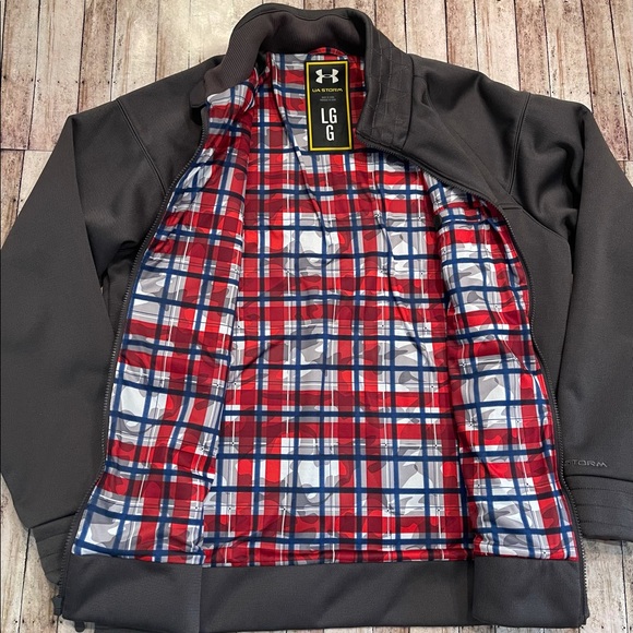 Men’s UNDER ARMOUR Storm Jacket/Coat Charcoal Grey Sz Large - Picture 2 of 4